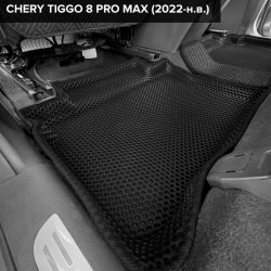 3D коврики EVA с бортами Chery Tiggo 8 Pro Max (2022-н.в.)