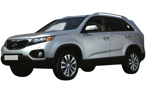 2D коврики EVA в салон и багажник  на Kia Sorento II 7 мест (2009-2012)