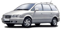 2D коврики EVA в салон и багажник  на Hyundai Traget I рестайлинг (2004-2008)