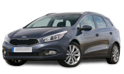 3D коврики EVA с бортами в салон на Kia Ceed II (JD) хэтчбек, универсал (2012-2018)