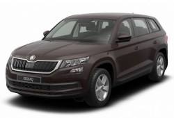 3D коврики EVA с бортами в салон на Skoda Kodiaq, 5 мест (2016-н.в.)